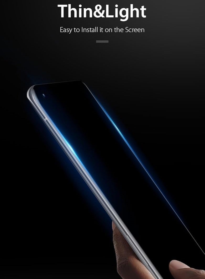 BORTONY OnePlus 9 Tempered Glass Screen Protector 9D Glass Curved Designed for OnePlus 9 Full Glue HD Clear Screen Protector Compatible with OnePlus 9 - Image 4