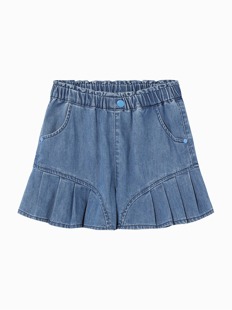 بالابالا شورت جينز بكسرات للبنات - Image 1