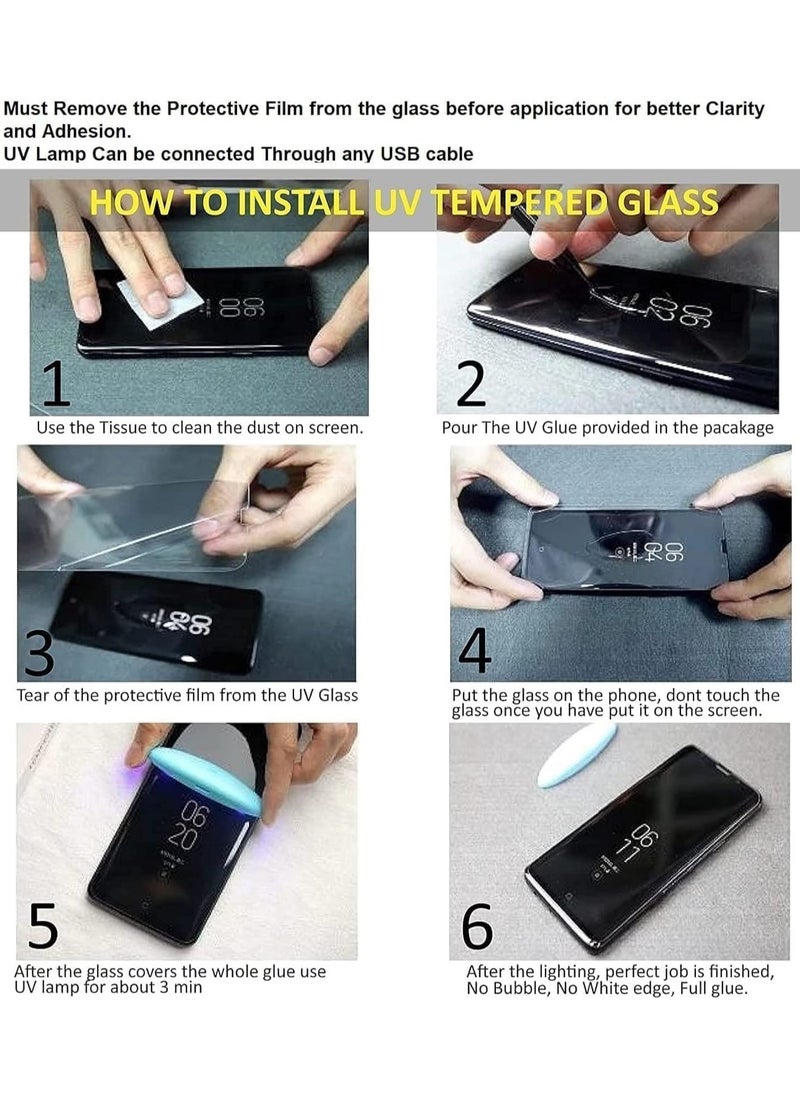 Generic - Honor X9C Screen Protector Full Glue Edge-to-edge Tempered UV Glass Fingerprint Compatible Anti Scratch 9H hardness for Honor X9C - Image 1