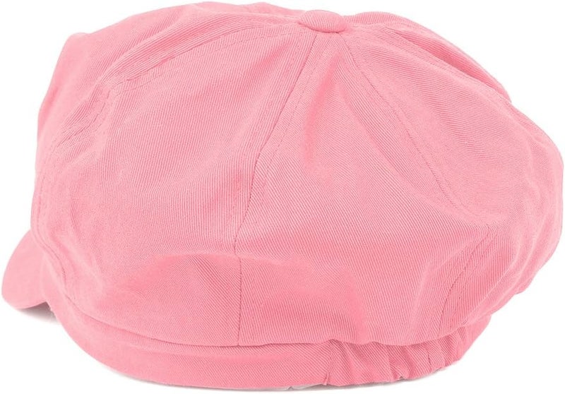 Armycrew Women's Lightweight 100% Cotton Soft Fit Newsboy Cap with Elastic Back - Image 3