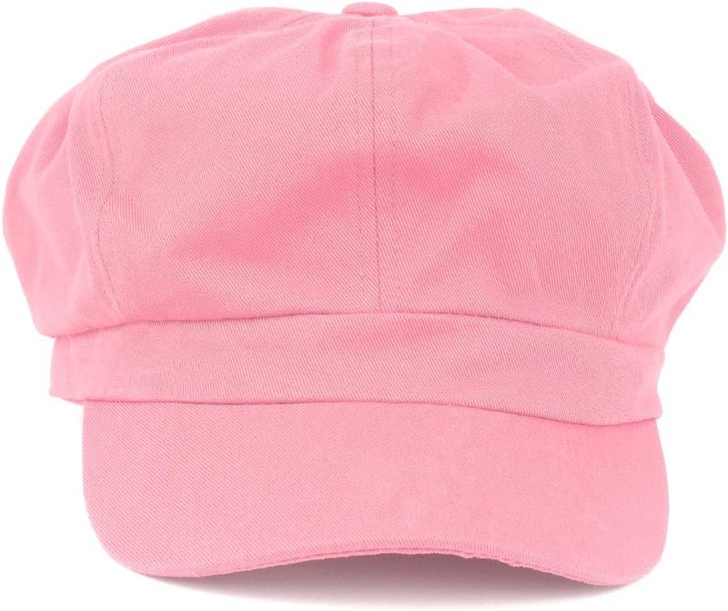 Armycrew Women's Lightweight 100% Cotton Soft Fit Newsboy Cap with Elastic Back - Image 2