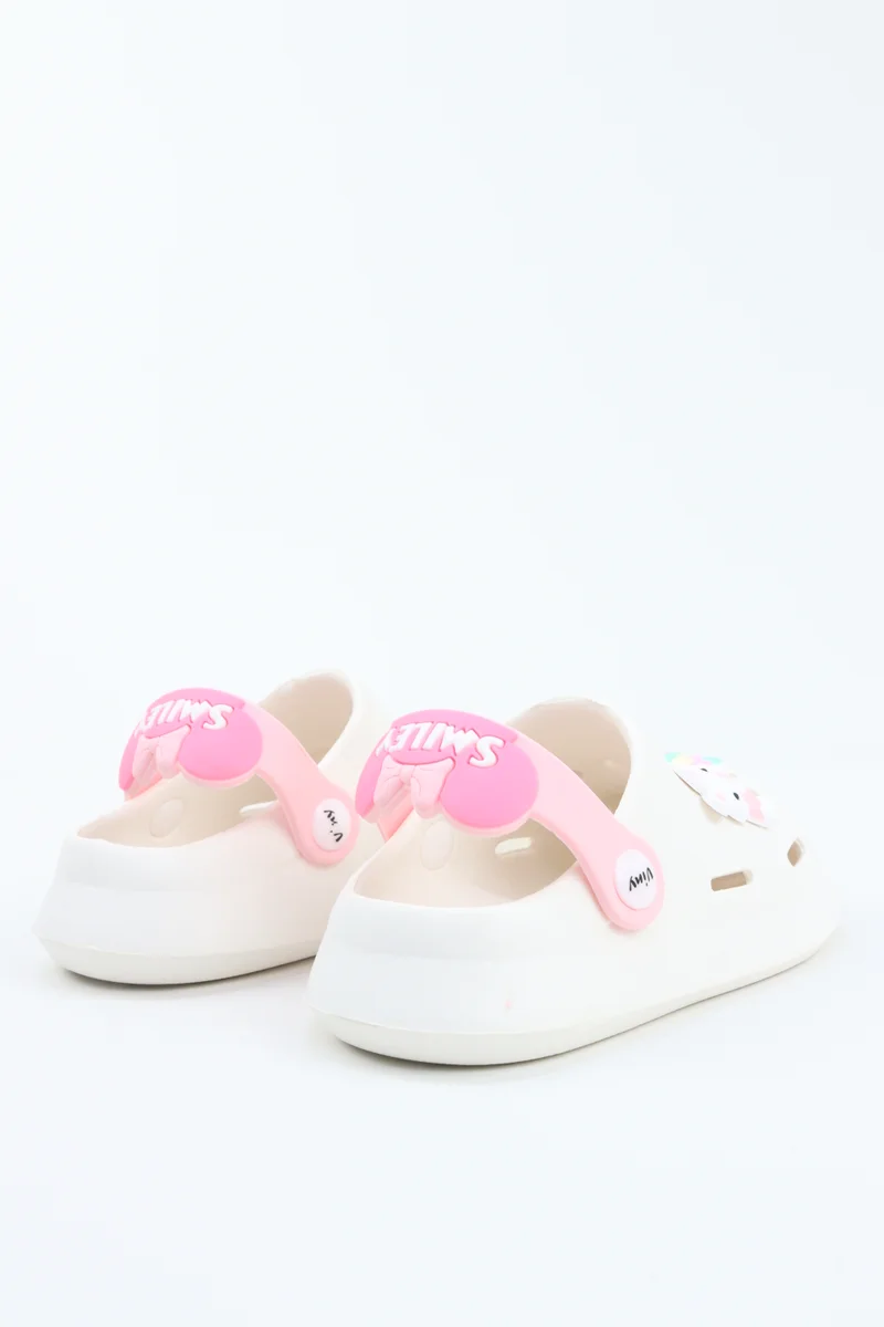 Viny White VINY Kids Cartoon Clogs Garden Shoes – Lightweight EVA Slip-On Clogs with  Back Strap,  Comfort Sandals for Boys & Girls, Indoor Outdoor Casual Beach Shoes  | Best Price UAE