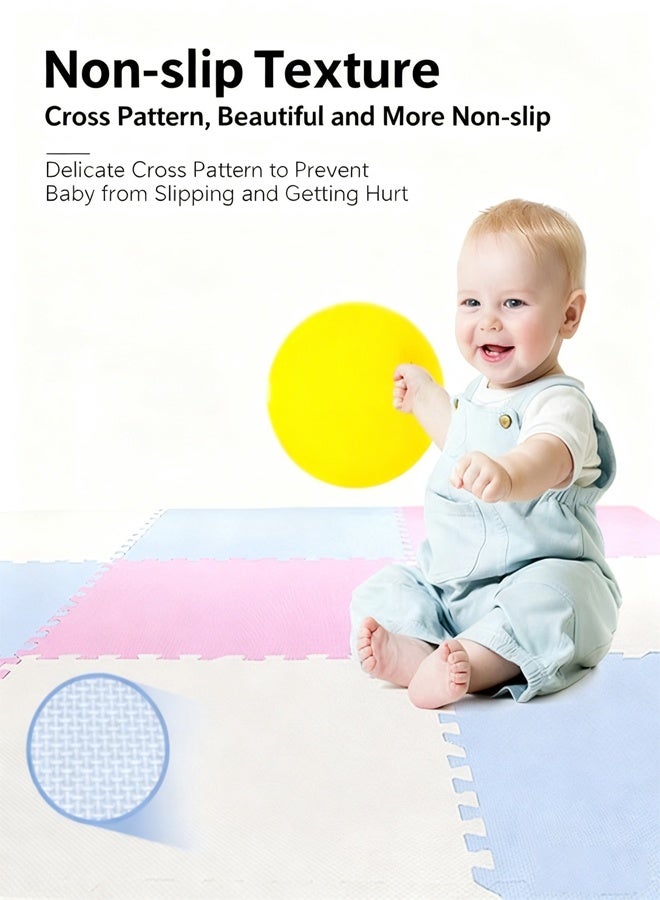 2 أجهزة كمبيوتر شخصية إيفا رغوة حصيرة مقطوعة حصيرة سميكة المنزل الزحف حصيرة الأطفال والرضع مكافحة السقوط أرضية لعب حصيرة الرياضة حصيرة اليوغا استخدام لممارسة الرياضة صالة الرياضة اليوغا الطفل غرفة اللعب (أخضر-60 * 60 * 2.5 سم) - Image 3