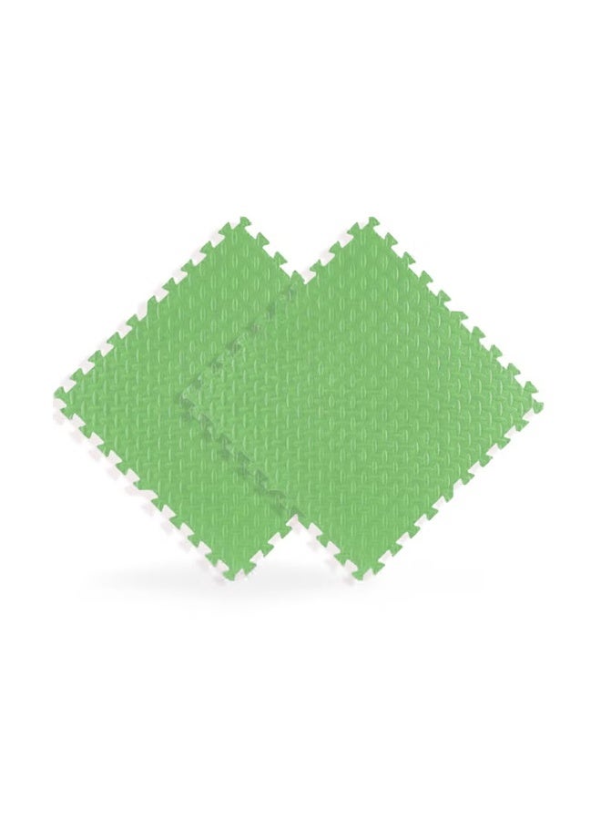 2 أجهزة كمبيوتر شخصية إيفا رغوة حصيرة مقطوعة حصيرة سميكة المنزل الزحف حصيرة الأطفال والرضع مكافحة السقوط أرضية لعب حصيرة الرياضة حصيرة اليوغا استخدام لممارسة الرياضة صالة الرياضة اليوغا الطفل غرفة اللعب (أخضر-60 * 60 * 2.5 سم) - Image 1