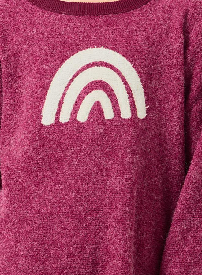 ستايلي طقم من بنطال بيجاما وبلوزة بنسيج فليس - Image 3