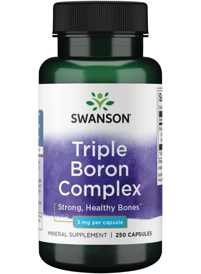 Swanson Tri Boron 3Mg 250 Capsules - Image 1
