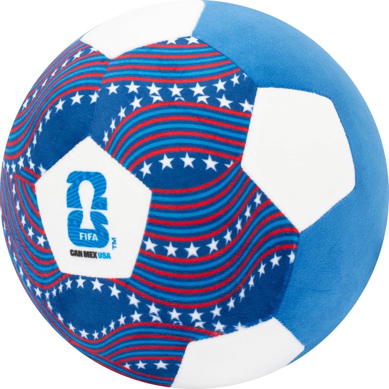 Jazwares FIFA World Cup 2026 USA 9Inch Plush Soccer Ball Soft Collectible World Cup Plush Toy National Team Stars and Stripes Design Ages 3 - Image 4