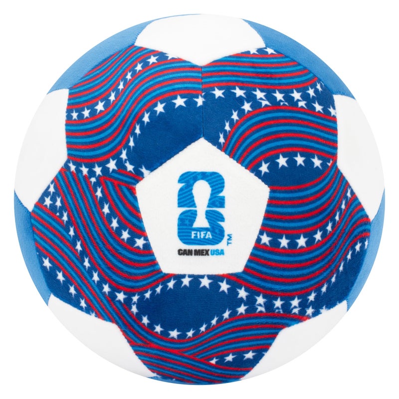 Jazwares FIFA World Cup 2026 USA 9Inch Plush Soccer Ball Soft Collectible World Cup Plush Toy National Team Stars and Stripes Design Ages 3 - Image 2