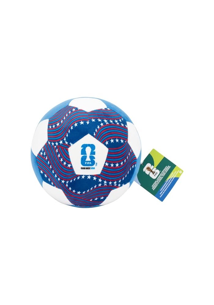 Jazwares FIFA World Cup 2026 USA 9Inch Plush Soccer Ball Soft Collectible World Cup Plush Toy National Team Stars and Stripes Design Ages 3 - Image 3