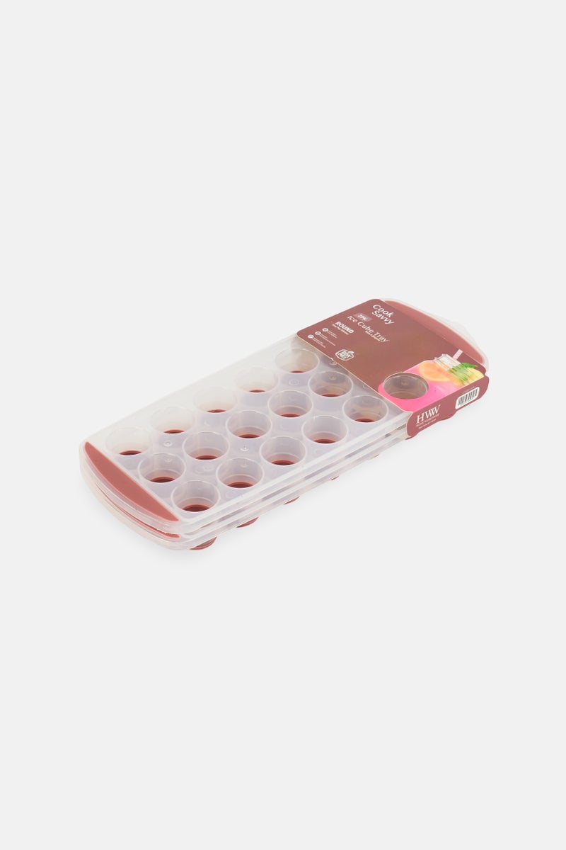 Cook Savvy 2 Pieces Ice Cube Tray, Transparent - Image 1