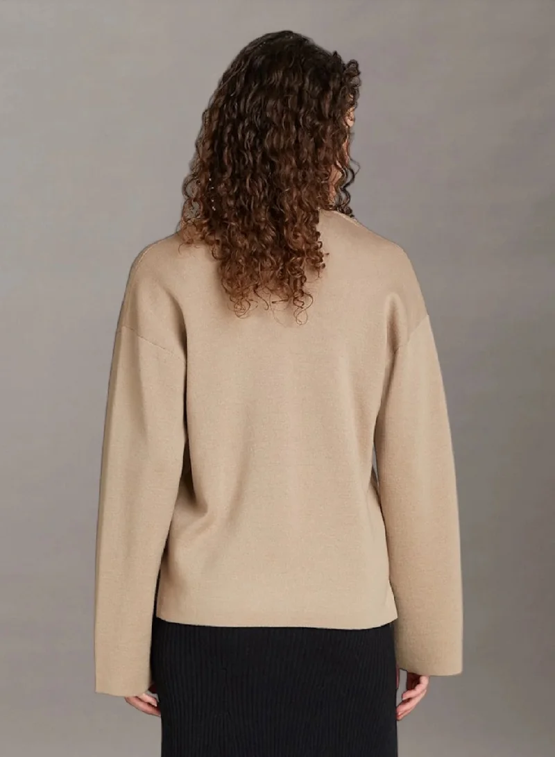 CALVIN KLEIN Wool Blend V-Neck Sweater