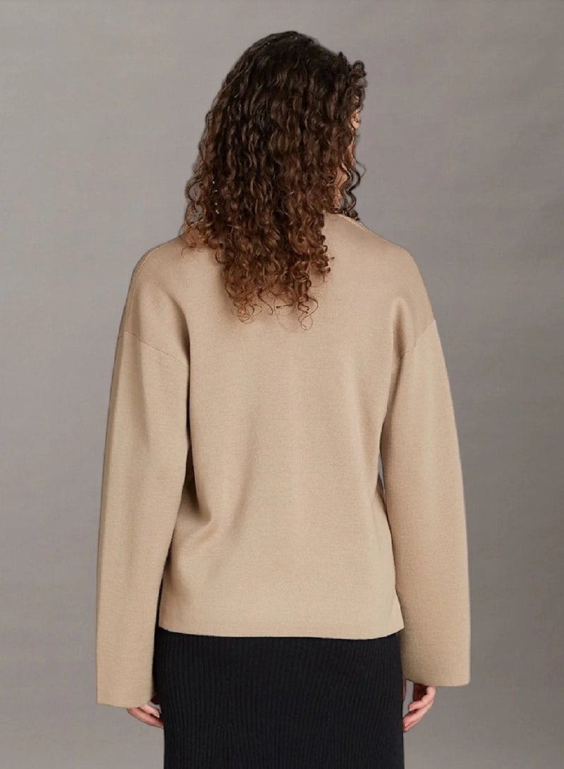 CALVIN KLEIN Wool Blend V-Neck Sweater - Image 2