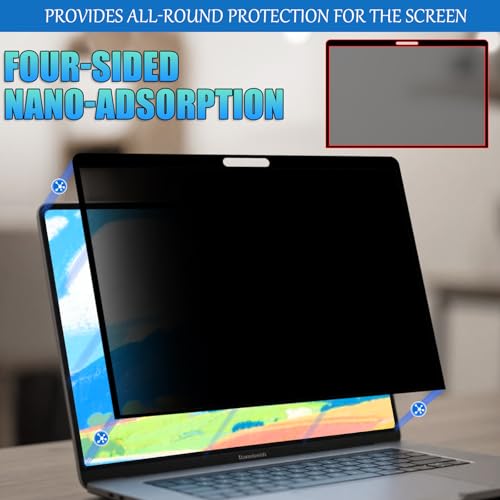Ceydebne Privacy Screen Protector for MacBook Air 13 Inch (2018-2021, M1) Removable Laptop Privacy Screen Shield Ultra-Thin Design - Image 4