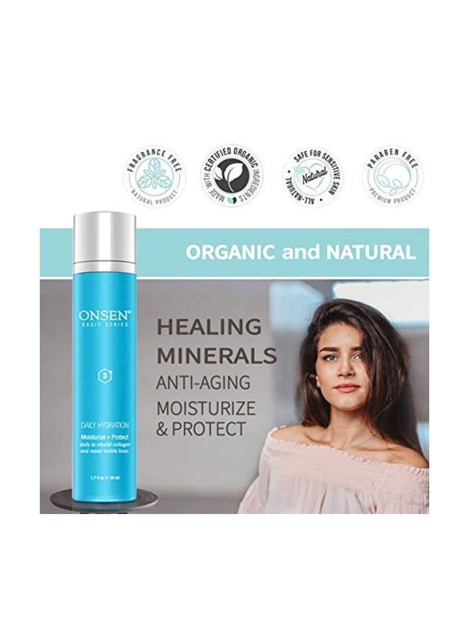 Onsen Anti Aging Moisturizing Lotion Organic Daily Hydration Day and Night Cream Anti Wrinkle Collagen All Natural Skin Face Moisturizer for Women 1.69 fl oz/50 ml - Image 2
