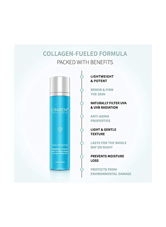 Onsen Anti Aging Moisturizing Lotion Organic Daily Hydration Day and Night Cream Anti Wrinkle Collagen All Natural Skin Face Moisturizer for Women 1.69 fl oz/50 ml - Image 4