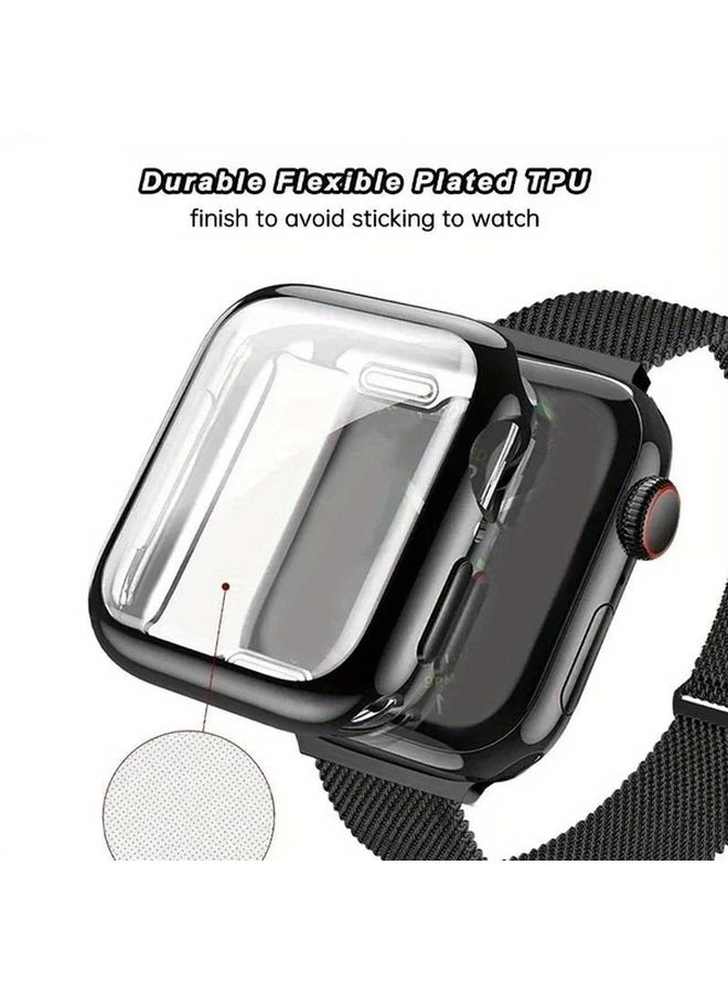 Blue Strap And Case For 41mm Smartwatch With Milanese Loop And Screen Protector - Image 5