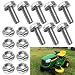 Ohoho 8 Pack 19M7775 14M7303 Stainless Steel Hex Flanged Battery Terminal Bolt and Nut Kit for JOHN Deere G110 L100 L110 L111 L120 L130 LT170 D100 D105 D110 LX176 LX178 Lawn Tractors - Image 2