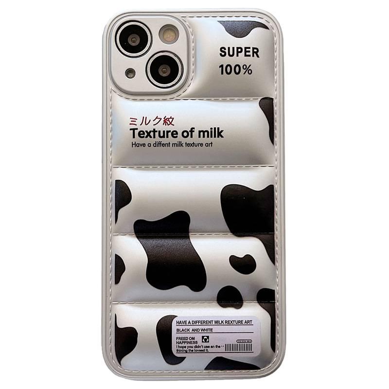 Silicone Protective Case for iPhone 13 with Shockproof and Drop Protection plus Shockproof plus Anti-Fingerprint plus Cow Print Pattern in Cow Print - Image 1