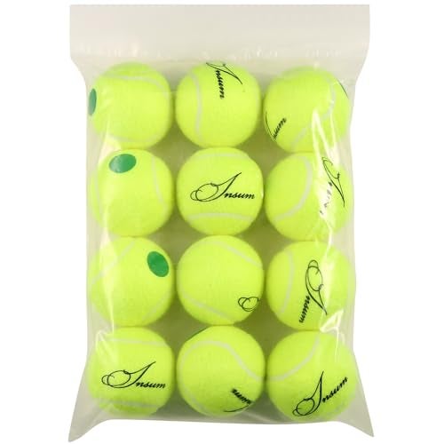 INSUM Kids Tennis Balls, 25% Pressureless Green Dot Tennis Balls for Kids Practice, Made of Premium Durable Felt, Idea for Youth Beginner Training (Stage-1) - Image 1