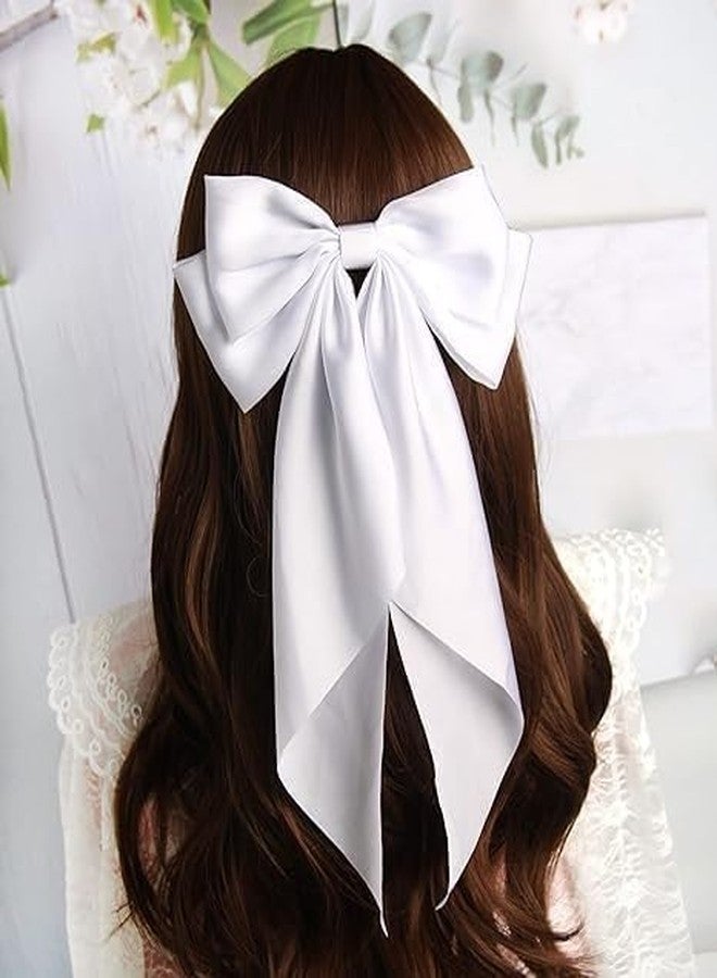 GUDDIES Hair Bows For Women, Bow Clips For Women - Barette Hair Clip - Hair Bow Clips for Women and Girls, Cute Hair Accessories For Girls (PACK OF 2 (RED**WHITE)) - Image 4