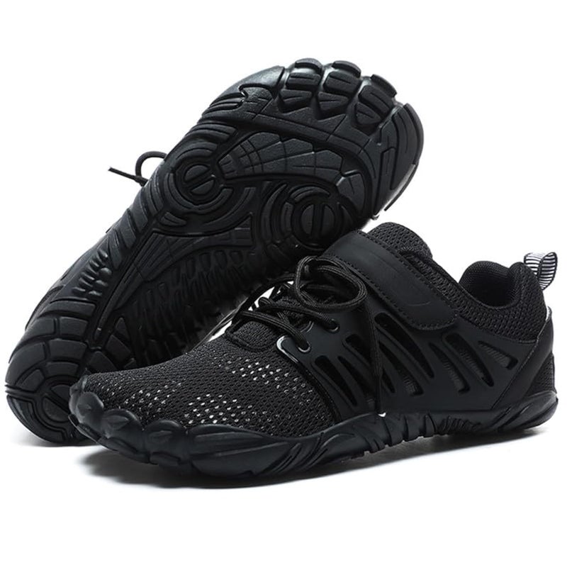 MIFAWA Barefoot Shoes Men Wide Toe Box Zero Drop Water Shoes Men for Gym Workout Minimalist Weightlifting Cross-Trainer Running Hike Grounded Footwear Black - Image 1