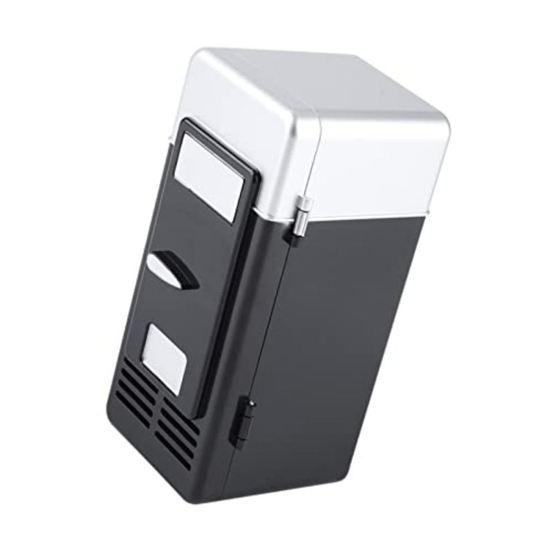 Portable car refrigerator for travel, ABS plastic, black, 0.035L capacity, USB-powered cooling and warming - Image 5