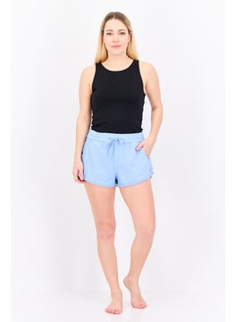 Roxy Women Plain Beachwear Short, Blue  - Image 4