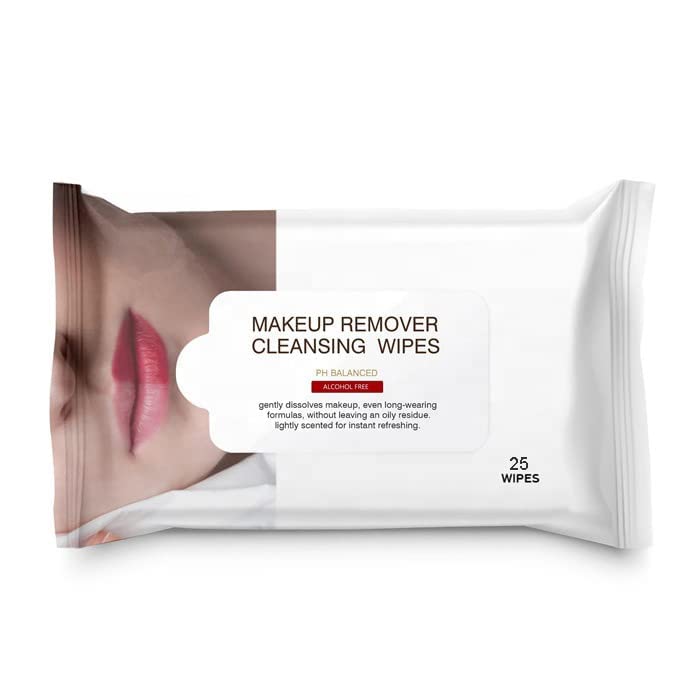Aternal Makeup Remover Wipes for face 25Pcs Pack Cotton Face Cleansing Wipes Tissue paper Wet Tissue for Face Moisturizing Pack of 25 - Image 1