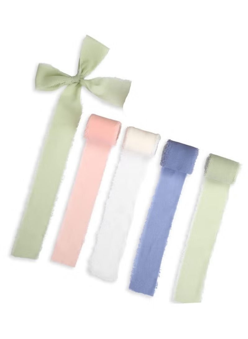 Chiffon Ribbon for Gift Wrapping Wedding Decoration Bridal Shower Decoration Gift Ribbon for Crafts and Gift Wrapping - Image 1