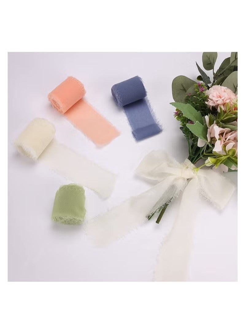 Chiffon Ribbon for Gift Wrapping Wedding Decoration Bridal Shower Decoration Gift Ribbon for Crafts and Gift Wrapping - Image 2