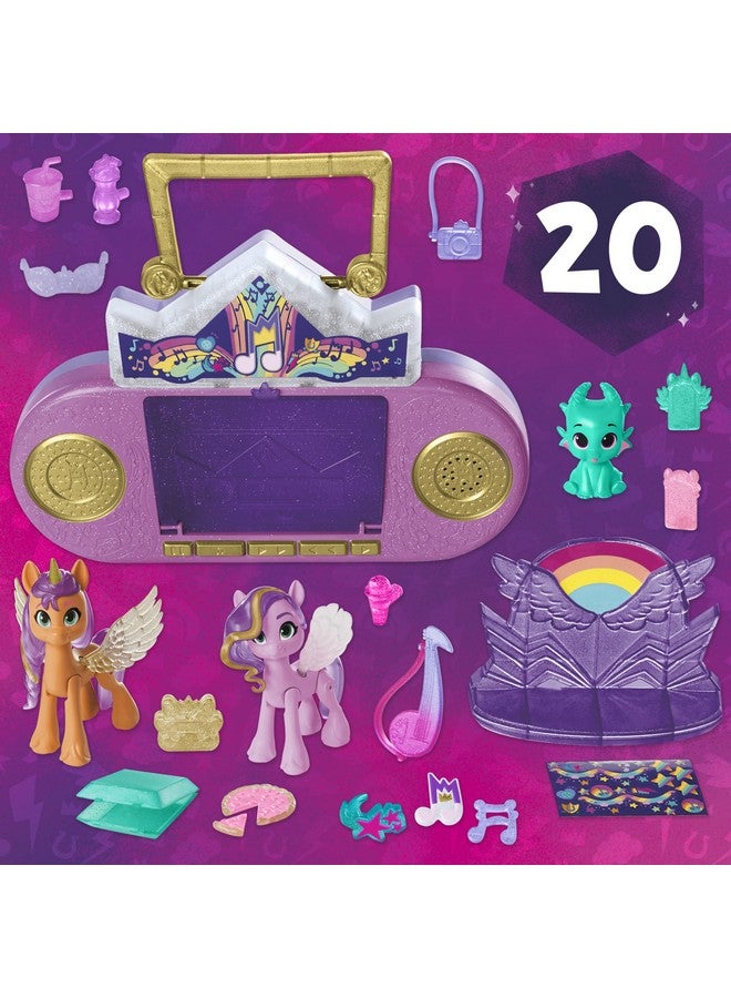 my little Pony ألعاب ماي ليتل بوني: اجعل علامتك موسيقية ماني ميلودي، 3 شخصيات من حافر إلى قلب، مجموعات دمى وألعاب تفاعلية للفتيات والفتيان من عمر 5 سنوات وما فوق، أضواء وأصوات - Image 5