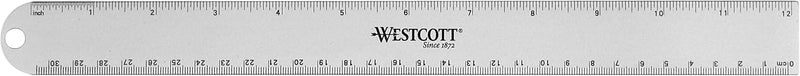 Westcott Anodized Aluminum Ruler 12 Color Varies 14174 - Image 1