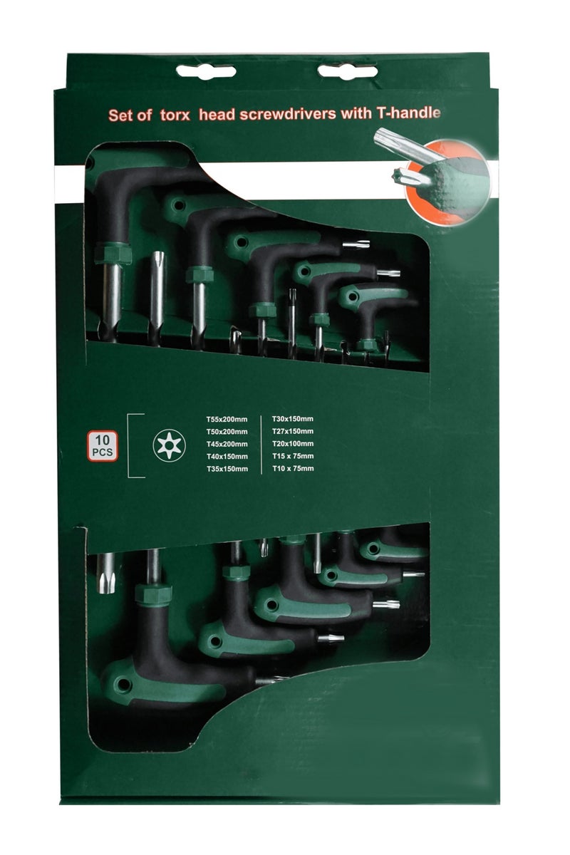 فيت طقم مفتاح النكية نجمة يد بلاستيك حرف T   من  T10:T55  عشر قطع  FIT  - 49056350