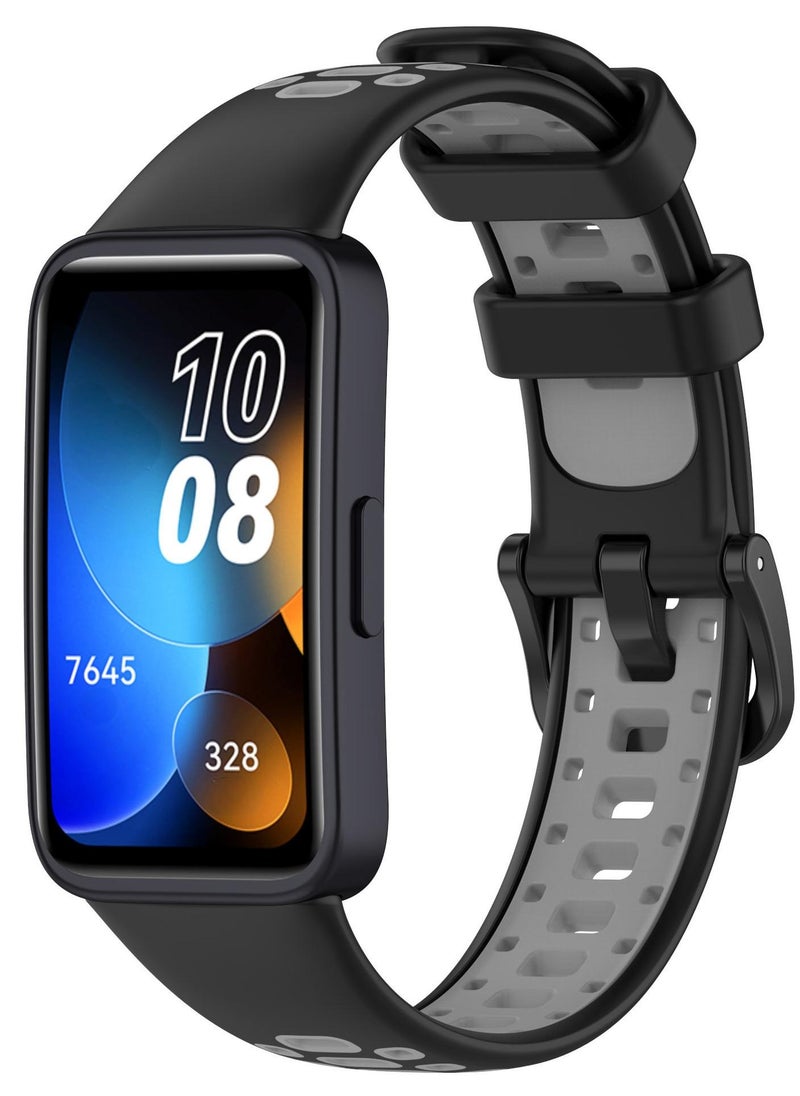 HW 2Pcs Silicone Watchband For Huawei Band 8 Huawei Band 9 Strap SmartWatch WristbandBracelet Wriststrap Sport Replacement  - Image 2