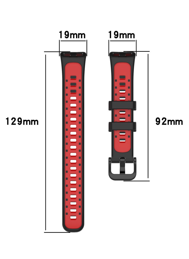 HW 2Pcs Silicone Watchband For Huawei Band 8 Huawei Band 9 Strap SmartWatch WristbandBracelet Wriststrap Sport Replacement  - Image 5