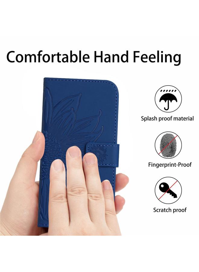 S-TOP Case For Honor X6b Skin Feel Sun Flower Pattern Leather Phone Case with Lanyard - Image 4