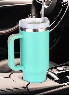 TIGER Insulated Tumbler with Handle – Stainless Steel, Leak-Proof Lid & Straw, Vacuum Insulated, Keeps Drinks Cold & Hot for Hours, Reusable  - Image 4