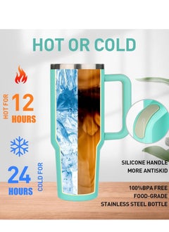 TIGER Insulated Tumbler with Handle – Stainless Steel, Leak-Proof Lid & Straw, Vacuum Insulated, Keeps Drinks Cold & Hot for Hours, Reusable  - Image 5
