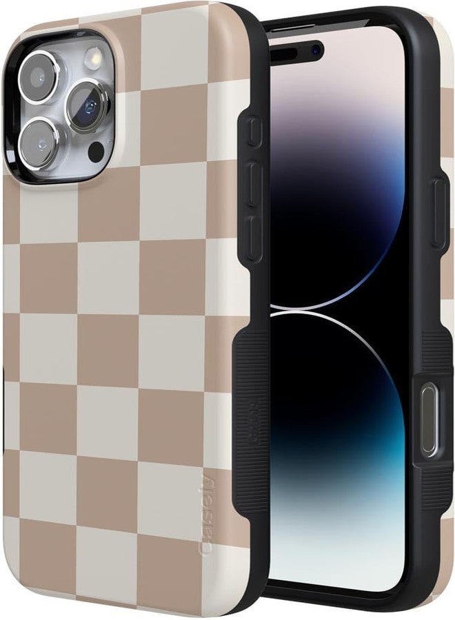 Casely جراب Casely لهاتف iPhone 16 Pro Max | مُلائم تمامًا | تصميم مربعات محايد | تصميم جريء | متوافق مع MagSafe - Image 3
