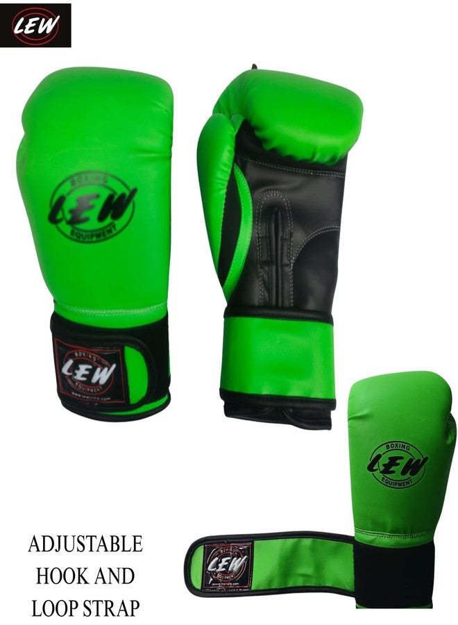 LEW Pro Style 12oz Boxing Gloves with Hand Wraps | Muay Thai, Kickboxing, MMA & Training Gloves for Men & Women - Image 2