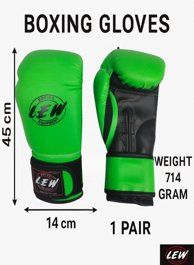 LEW Pro Style 12oz Boxing Gloves with Hand Wraps | Muay Thai, Kickboxing, MMA & Training Gloves for Men & Women - Image 4