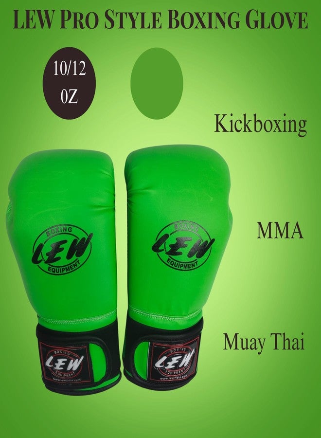 LEW Pro Style 12oz Boxing Gloves with Hand Wraps | Muay Thai, Kickboxing, MMA & Training Gloves for Men & Women - Image 5