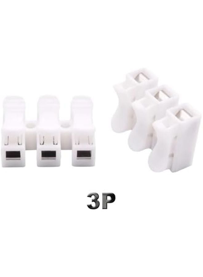 30 قطعة من موصلات الضغط الكهربائية CH2 وCH3، 2P و3P، وصلة سريعة زنبركية، كتلة طرفية لقفل الأسلاك - Image 5