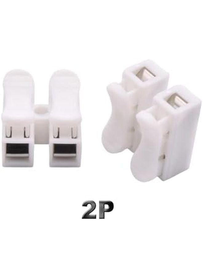 30 قطعة من موصلات الضغط الكهربائية CH2 وCH3، 2P و3P، وصلة سريعة زنبركية، كتلة طرفية لقفل الأسلاك - Image 4