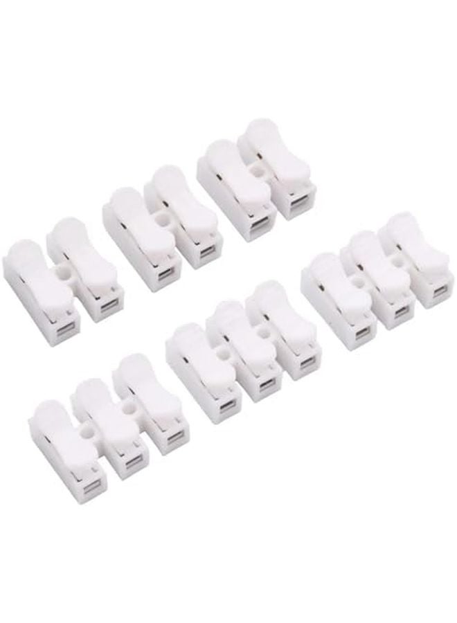 30 قطعة من موصلات الضغط الكهربائية CH2 وCH3، 2P و3P، وصلة سريعة زنبركية، كتلة طرفية لقفل الأسلاك - Image 3