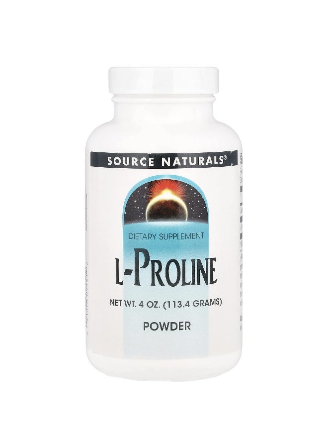 Source Naturals Source Naturals, L-Proline Powder, 4 oz (113.4 g)  - Image 1