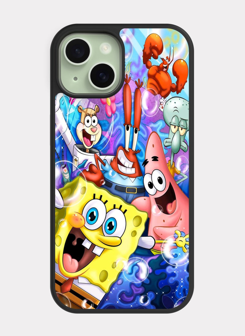 PXLAAT iPhone 15 case cover SpongeBob and Patrick Star - Image 1