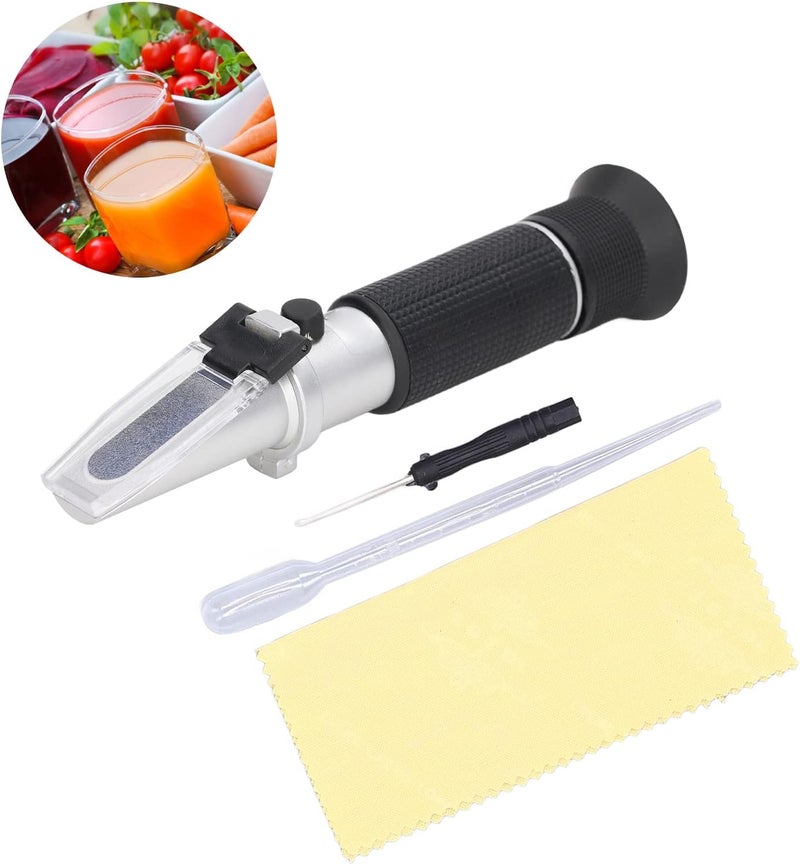 Dual Scale Refractometer for Sugar Brewing, Handheld Measuring Tool with Automatic Temperature Compensation - Image 4