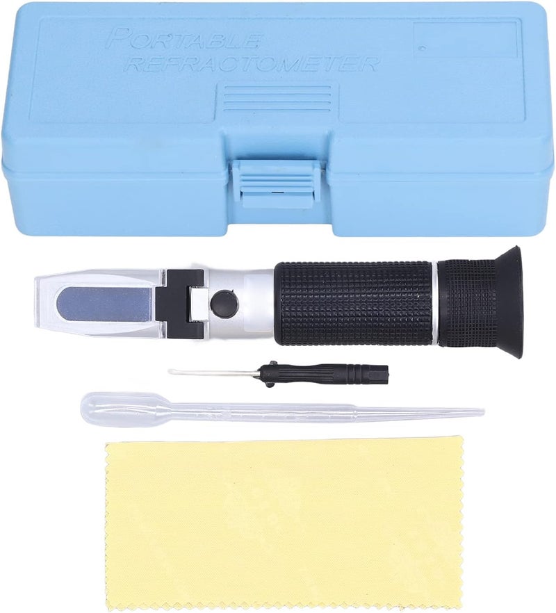 Dual Scale Refractometer for Sugar Brewing, Handheld Measuring Tool with Automatic Temperature Compensation - Image 1