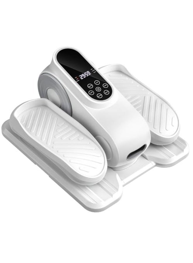 والالا جهاز تمرين بيضاوي الشكل تحت المكتب، جهاز تمرين كهربائي للساقين بيضاوي الشكل كما هو موضح في التلفاز، جهاز تمرين للقدمين والساقين بـ 12 سرعة أثناء الجلوس لكبار السن، جهاز تمرين صغير محمول بدواسة للجلوس للاستخدام في المنزل والمكتب - Image 1